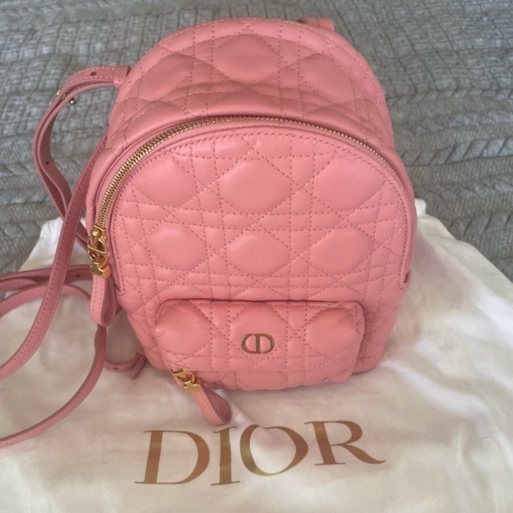 Christian Dior Dioramour Cannage Quilt Lambskin Mini Backpack - Picture 7 of 16